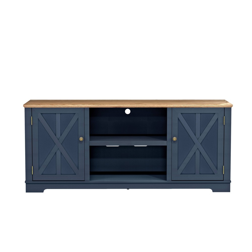 Photos - Mount/Stand 70" Classic Style TV Stand for TVs up to 78" Navy - Festivo