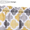 Geometric Quatrefoil Swag Valance Curtains for Windows Cotton Blend Fabric, 56" W x 36" L - 3 of 4