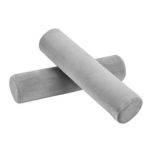 AllSett Health® Memory Foam Neck Roll Cervical Pillow for Pain Relief, 2 Pack in Gray - 1 of 4