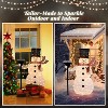 VINGLI 5FT Outdoor Snowman Christmas Decorations, Lighted Outdoor Snowman w/200 LED Lights,Indoor, Yard, Outside Xmas Decor - 3 of 4