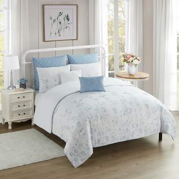 Sweet Home Collection Comforter Set Ultra Soft Fashion Printed Bedding Sets with Shams, Throw Pillows, and Pillowcases