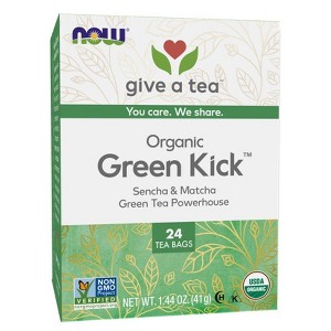 Green Kick Tea by Now Foods  -  24 Bags - 1 of 3