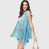 Anna-Kaci Women's Sleeveless Open Front Crochet Shawl Cardigan Bikini Cover Up - 2 of 4