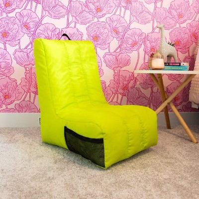 Lime Punch Polyester Video Lounger Bean Bag Chair
