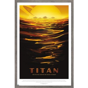 Trends International NASA - Titan Travel Poster Framed Wall Poster Prints - 1 of 4