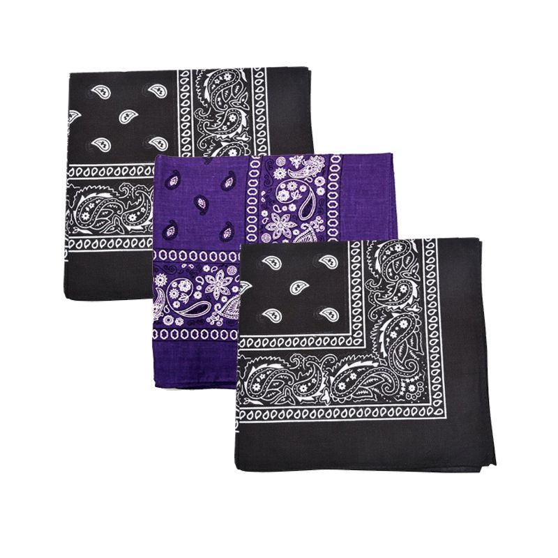 Mechaly Paisley 100% Cotton Bandanas - 3 Pack - Multiple Color Combos, 1 of 6
