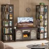 Aheaplus Rotating Bookshelf, Frerstanding Corner Bookcase - 2 of 4
