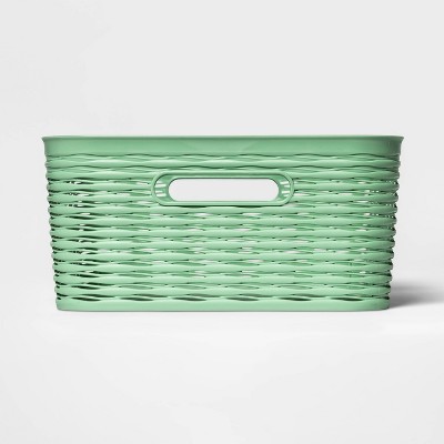 Wave Medium Rectangle Basket Crisp Green - Room Essentials™