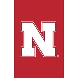 Evergreen University of Nebraska House Applique Flag- 28 x 44 Inches Indoor Outdoor Sports Decor - 1 of 2