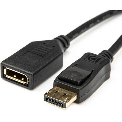 Rocstor Premium 6 ft DisplayPort Video Extension Cable - M/F - DisplayPort Male Video - DisplayPort Female Video - Black