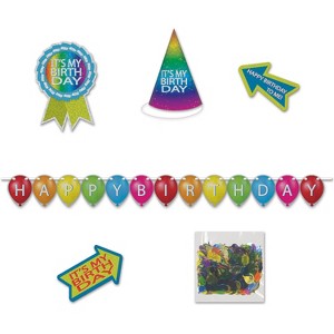 Beistle Birthday Desktop Party Pack Kit, (12/Pkg) Multicolored - 1 of 2