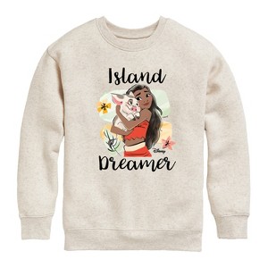 Boys' - Disney - Island Dreamer Graphic Long Sleeve Fleece Sweatshirt - 1 of 4