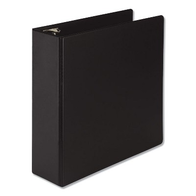 Samsill Round Ring Reference Binder  3 Rings  3" Capacity  11 x 8.5  Black 14880