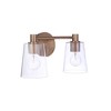 Craftmade Lighting Emilio 2 - Light Vanity in  Satin Brass - 2 of 4