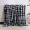 Lomsoe Christmas Grid Blanket Holiday Printed Flannel Throw Blanket Perfect Holiday Decor Gift for Family Friends Christmas Gift. - 2 of 4