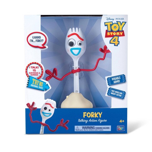 Disney Pixar Toy Story 4 Forky Free Wheeling Talking Action Figure Target - toy story font roblox