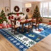 Nasitip Christmas Elements Area Rug, Washable Foldable Non-Slip Low Pile Rug for Living Room, Bedroom, Study Room & Entryway - 3 of 4