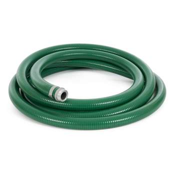 Apache 98128010 1.5-inch Diameter 20-Foot Long PVC Flexible Style G Pool Sump-Pump Garden Suction/Discharge Hose with Aluminum Pin Lug Fittings, Green