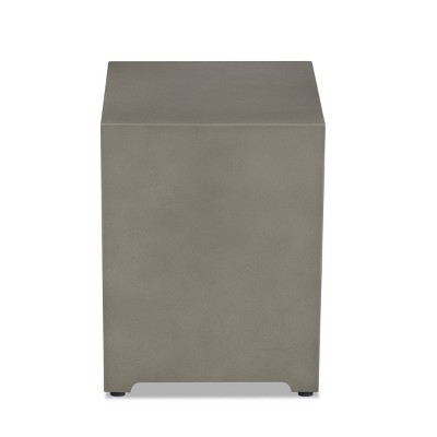 Aegean 20" Dark Gray Powder-Coated Steel Propane Tank Cover