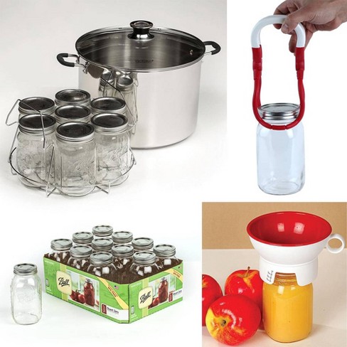 Lehman s Best Water Bath Home Canning Kit Canner Jars Funnel Jar Lifter Target