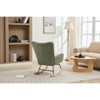 CAVINAS Accent Chair Modern Rocking Chair with Solid Wood Legs Upholstered Glider Rocking Chair with High Backrest - 3 of 4