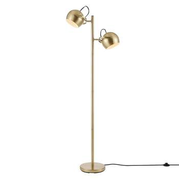 61" 2-Light Miles Floor Lamp Matte Brass - Globe Electric