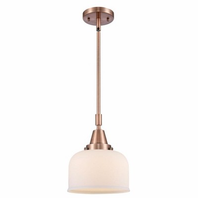 Bell - 1 Light Stem Hung Mini Pendant In Industrial Style-11.13 Inches Tall and 8 Inches Wide