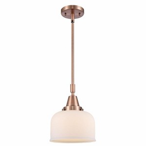Bell - 1 Light Stem Hung Mini Pendant In Industrial Style-11.13 Inches Tall and 8 Inches Wide - 1 of 1