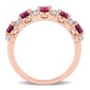EVERLY JEWELRY | Rose Plated Sterling Silver 1 3/4 CT TGW Rhodolite White Topaz Fashion Ring - 4 of 4
