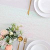 Wikineon Wedding White Table Runner Glitter Table Runner 12 Panels 12x72 Inch Iridescent Runner for Holiday Party Wedding Table Decorations - 3 of 4
