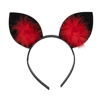 Northlight 8" Mouse ears Halloween Headband Costume Accessory