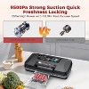 Teendow Vacuum Sealer Machine, 95kPa 230W Wide Seal Powerful Food Storage, Build-in Cutter, Bags Storage, Digital Countdown Display - 3 of 4