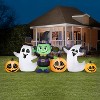 Gemmy Airblown Inflatable Witch Ghost and JOL Collection Scene OPP , 4 ft Tall, Multicolored - 2 of 2