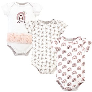 Luvable Friends Hudson Baby Bodysuits 3pk - 1 of 2