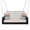 YOOCOZZ PE Wicker 2-Seater Porch Swing with Chains - 4 of 4