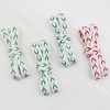 INSPIRE CHIC Contrast Color Flat Fat Braided Twist Woven Shoeslaces 0.47 Inch 2 Pairs - 3 of 4