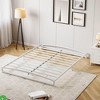 Metal Platform California King/King/Full Size Bed Frames 6 Inch Low Bed Frame w/ Arch Accent Sturdy Structure - 2 of 4