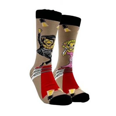 Lion Marylin & Elvis Socks (Left / Right) - from the Sock Panda (Men's or Women's Sizes)