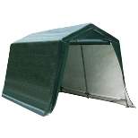 Costway 8'x14' Patio Tent Carport Storage Shelter Shed Car Canopy Heavy Duty Green