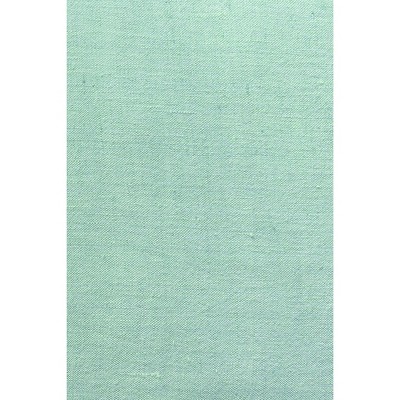 Mint Green Soft Linen Euro Pillow with Fringe