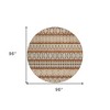 Chocolate And Taupe Quatrefoil Washable Indoor Outdoor Area Rug - 3 of 4