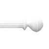 Mix and Match Wood Knob Finials in White for 1-3/8 in. dia. Wood Rod Pole 2ct - 3 of 4