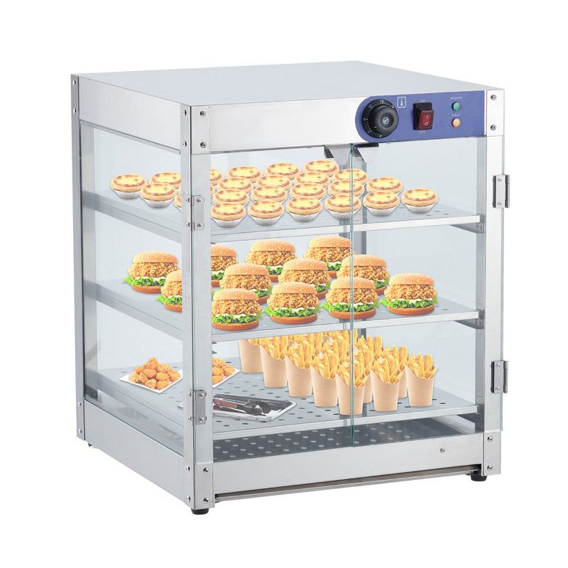 Commercial Food Warmer Display Case Countertop Pizza Cabinet, 1 of 8