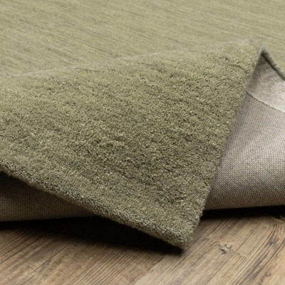 Aniston Sage Green Hand-Tufted Wool 5' x 8' Area Rug