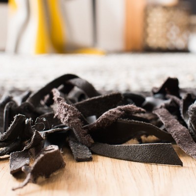 Handmade Dark Brown and Multi Cowhide 4' x 6' Area Rug