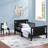 Infurnic Beds, Platform Bed with 6 Heavy Duty Legs Support, Safety Guardrail and Headboard, No Box Spring Needed for Bedroom, Black, 80"*50"*40" - 2 of 4