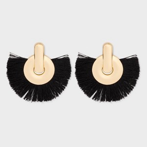 SUGARFIX by BaubleBar Threaded Statement Earrings - Black - 1 of 3