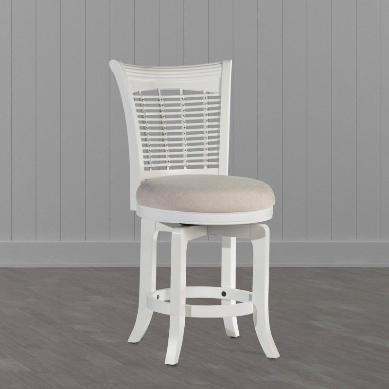 Bayberry Swivel Counter Height Barstool White - Hillsdale Furniture, 3 of 6