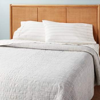 Channel Stitch Heathered Quilt - Hearth & Hand™ with Magnolia