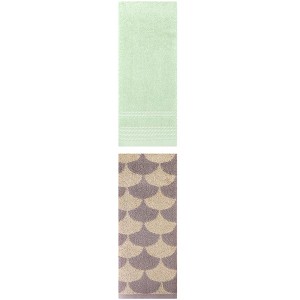 REGALWOVEN Soft Absorbent Bathroom Decorative Hand Towels for Drying 14" x 30"/13" x 29" 2 Pcs - 1 of 4